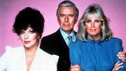 Joan Collins, John Forsythe und Linda Evans in "Denver Clan"