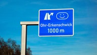 Autobahnschild mit "Ohr-Erkenschwick"