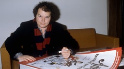 Christopher Cross, 1981, signiert ein Filmplakat