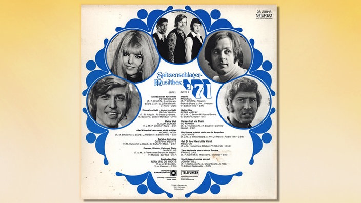 LP Cover  vorn Spitzenschlager Musikbox ´71