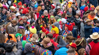 Menschen feiern Karneval