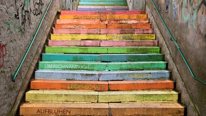 Bunte Treppen in Wuppertal