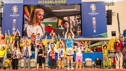 Open-Air-Theateraufführung "Glaube, Liebe, Fußball" in Düsseldorf