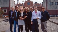 Darsteller der Fernsehserie "Rote Erde" von 1983: Hansa Czypionka, Nina Petri, Klaus j. Behrendt, Margarita Broich, Max Herbrechter