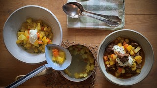 Lammgulasch mit Steckrüben