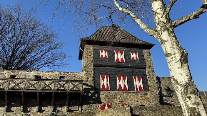 Ein Teil der Ratinger Stadtmauer.