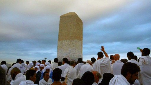 Pilger an Kaaba in Mekka