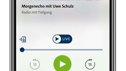 Screenshot der WDR 5 App zeigt den Player in der Detailansicht