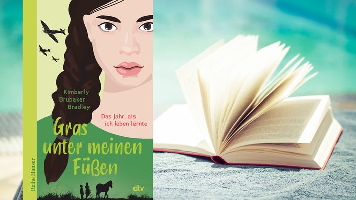 Buchcover:  "Gras unter meinen Füßen. Das Jahr als ich leben lernte" von Kimberley Brubaker Bradley