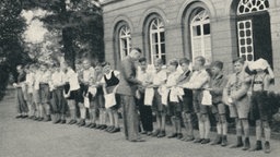 Schülerheim Martinstift Moers aus den 1930er-Jahren - Reinlichkeitsappell