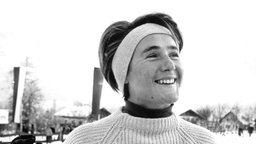 Die deutsche alpine Skirennläuferin Heidi Biebl (1960)