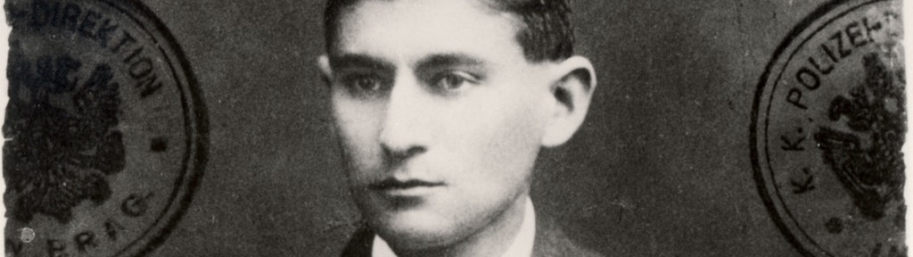 Ein Passfoto von Franz Kafka