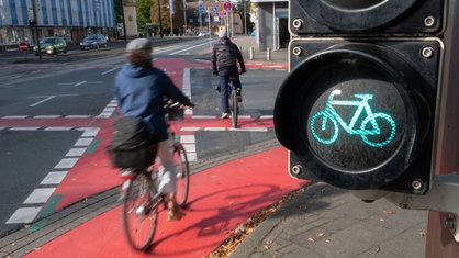 Grüne Ampel für Radfahrer 