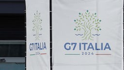 Logo des G7-Gipfels in Italien 2024