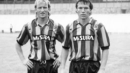 Lothar Matthäus und Andreas Brehme 1989 im Trikot von Inter Mailand