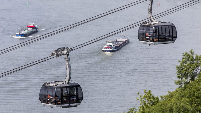 Seilbahn über den Rhein, Koblenz, Deutsches Eck, Symolbild