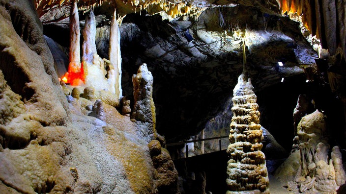 Eine Tropfsteinhöhle.