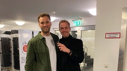 Leon Windscheid und Daniel Schlipf backstage