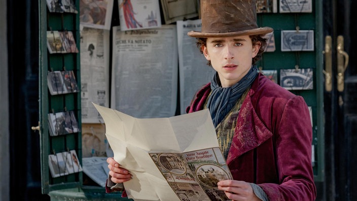 Timothée Chalamet als Willy Wonka in einer Szene des Films "Wonka"