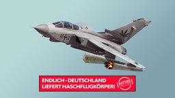 Kampfjet mit Joints statt Raketen