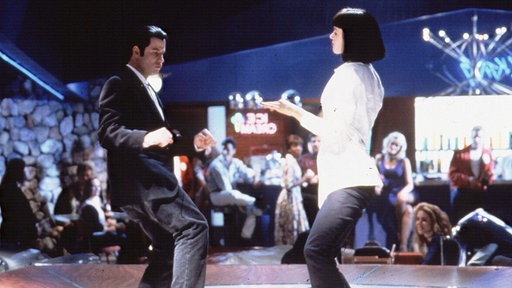 Szene aus "Pulp Fiction" mit John Travolta und Uma Thurman