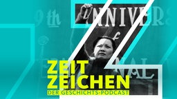 Song Meiling (Madame Chiang Kai-shek) hält eine Rede am internationalen Frauentag 1939