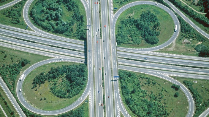 Autobahnkreuz bei Erlangen