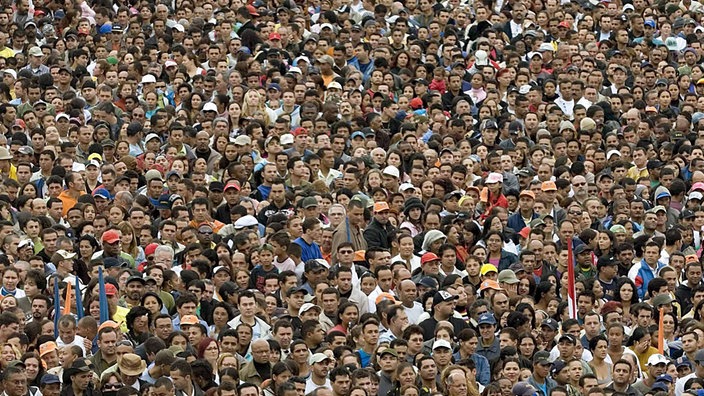 Viele Menschen in Sao Paulo, 2008