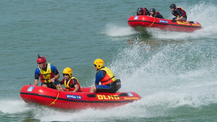 DLRG-Rettungsschwimmer in Binz