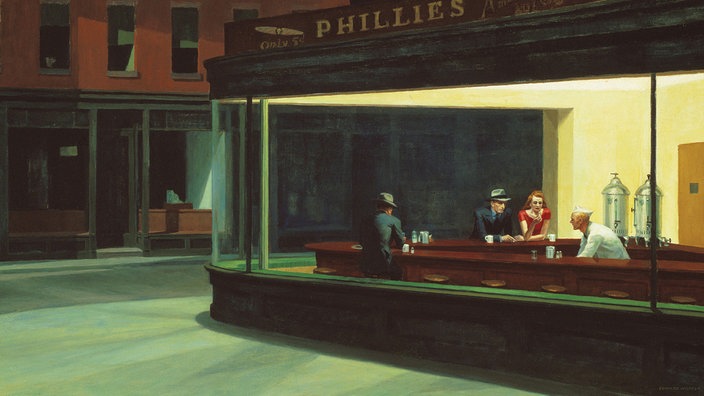 Gemälde "Nighthawks" von Edward Hopper, 1942