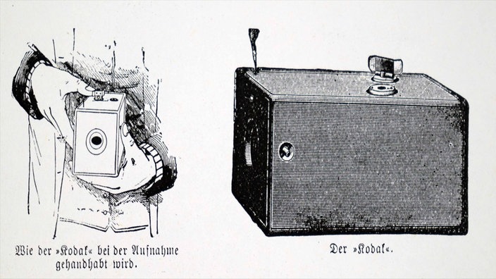 Kodak-Schachtel mit Eastman-Negativfilmrolle