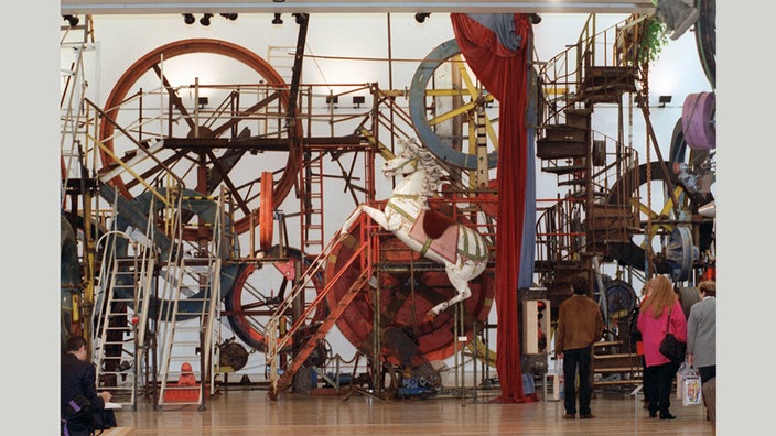 "Große Meta Maxi-Maxi Utopia" (1987) heißt die Maschinenskulptur von Jean Tinguely