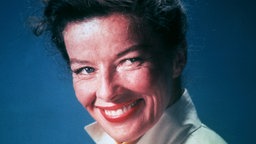 Die amerikanische Schaupielerin Katharine Hepburn