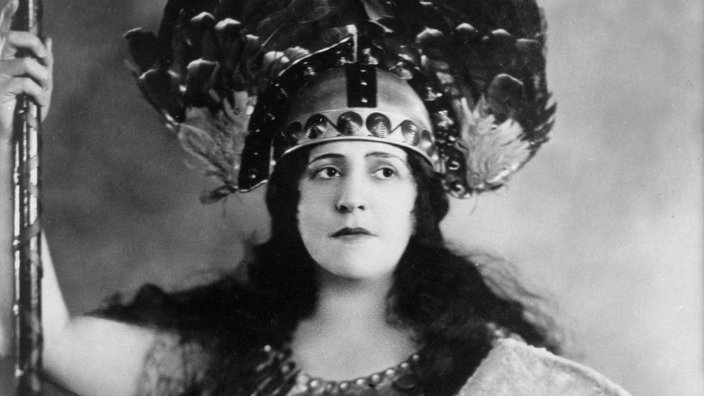 Frida Leider als Brunhilde in der "Walküre"