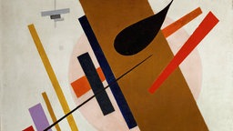 "Suprematismus", um 1917, Oel auf Leinwand