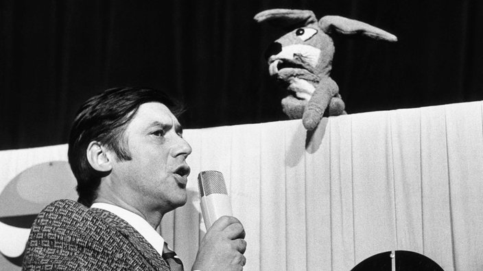 Peter Réne Körner und der Hase Cäsar, 1971