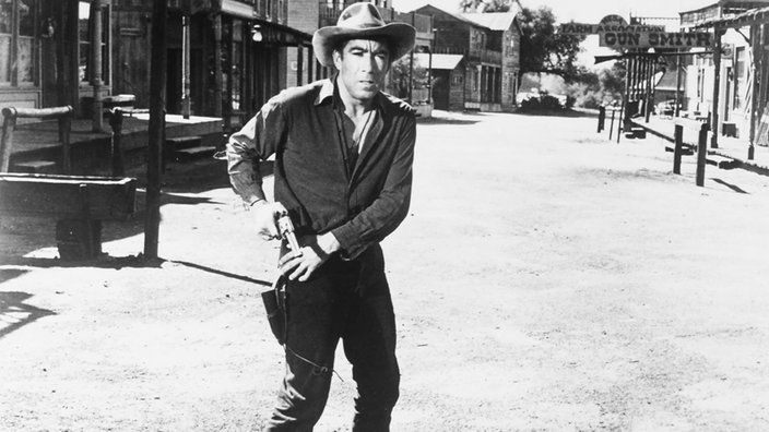 Anthony Quinn in einer Szene aus dem Spielfilm "Der Mann von Del Rio"