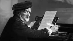 Richard Wagner am Klavier mit Partitur