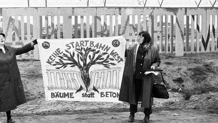 Demontration in Frankfurt am Main gegen den Bau der Startbahn West