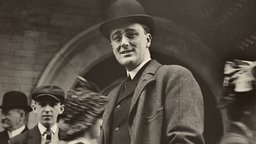 Der spätere US-Präsident Franklin Delano Roosevelt (1882-1945) auf einer Aufnahme aus dem Jahr 1912