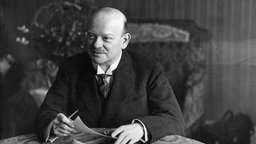 Der Politiker Gustav Stresemann (Aufnahme von 1920)