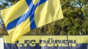 Fanclub und Banner des 1. FC Düren