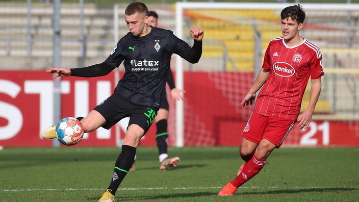 Oscar Fraulo von Borussia Moenchengladbach II im Spiel gegen Fortuna Düsseldorf II