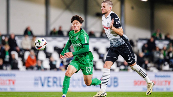 Shio Fukuda von Borussia Mönchengladbach im Testspiel gegen den SC Verl