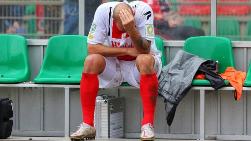 Tanju Öztürk nach dem spiel gegen Rot-Weiß Oberhausen 