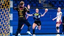 Judith Tietjen von der HSG Blomberg-Lippe beim Wurf im Spiel gegen JDA Bourgogne Dijon Handball.