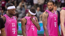 Brian Fobbs (v.l.), Glynn Watson und Savion Flagg in der vergangenen Saison