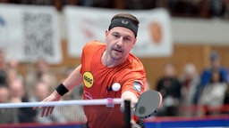 Der deutsche Timo Boll in Aktion