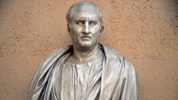 Marcus Tullius Cicero, römischer Redner, Politiker, Schriftsteller (Gipsabguss einer Originalstatue)