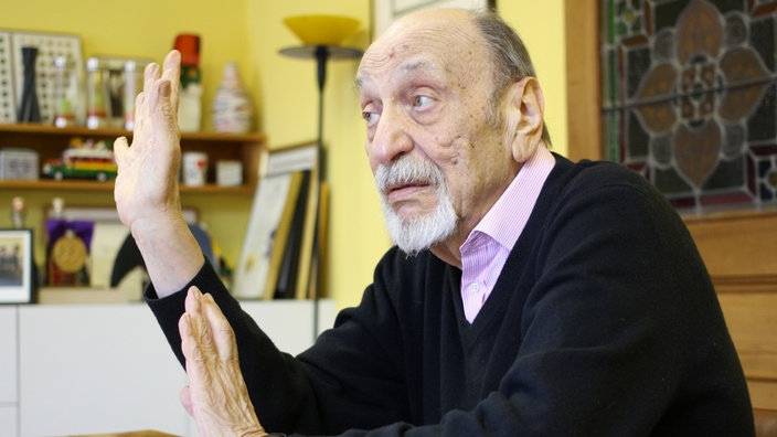 US-Designer Milton Glaser 2014 in seinem New Yorker Büro